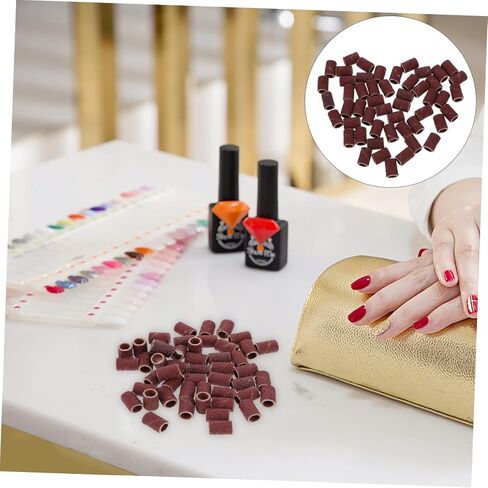 PRETYZOOM Mounted Cylindrical Grinding Heads Abrasive Sleeves Sanding Bands for Nail Drill Manicure Tools Height for Polishing and Woodcarving Tasks in Kuwait
