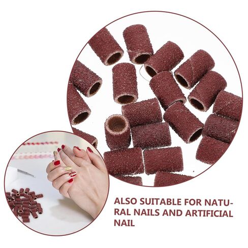 PRETYZOOM Mounted Cylindrical Grinding Heads Abrasive Sleeves Sanding Bands for Nail Drill Manicure Tools Height for Polishing and Woodcarving Tasks in Kuwait