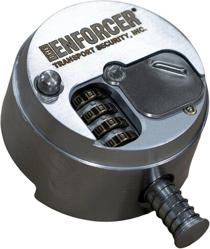 قفل عفريت مركب من ENFORCER ABLOY SR400 - قفل تكبل مخفي بدون مفتاح، 4 أقراص قابلة لإعادة الضبط، جسم فولاذي صلب، 2-7/8 بوصة - شديد التحمل لحاويات الشحن والمقطورات والتخزين وصناديق مواقع العمل in Kuwait