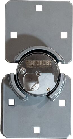 قفل عفريت مركب من ENFORCER ABLOY SR400 - قفل تكبل مخفي بدون مفتاح، 4 أقراص قابلة لإعادة الضبط، جسم فولاذي صلب، 2-7/8 بوصة - شديد التحمل لحاويات الشحن والمقطورات والتخزين وصناديق مواقع العمل in Kuwait