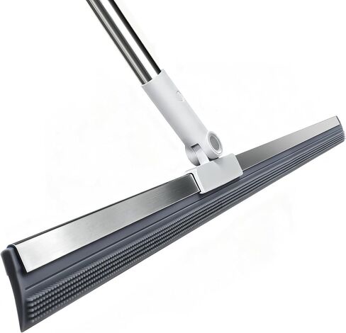 19.7'' Large Floor Squeegee for Concrete Floor with 51''-58'' Telescoping Stainless Steel Handle, Squeegee Broom for Removing Water on Tile, Epoxy, Garage, Driveway, Patio in Kuwait