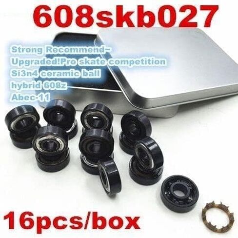 محامل 608Z السيراميك سكيت المنافسة تحمل 8x22x7 مللي متر Abec-11 زلاجات دوارة مضمنة سكوتر سكيت 608 in Kuwait