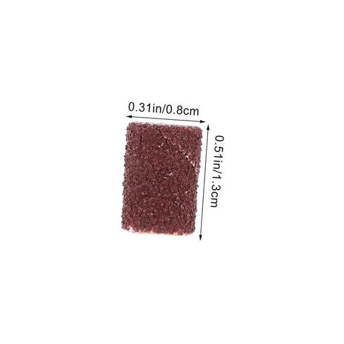 Zerodeko 80# Grit Sanding Bands for Nail -Piece Abrasive Sleeves for Manicure Tools Compatible Electric Files and Nail Drills in Kuwait