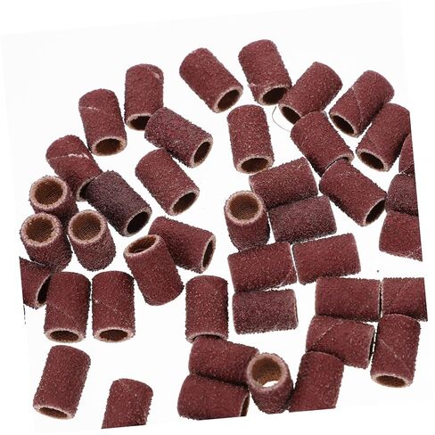 Zerodeko 80# Grit Sanding Bands for Nail -Piece Abrasive Sleeves for Manicure Tools Compatible Electric Files and Nail Drills in Kuwait