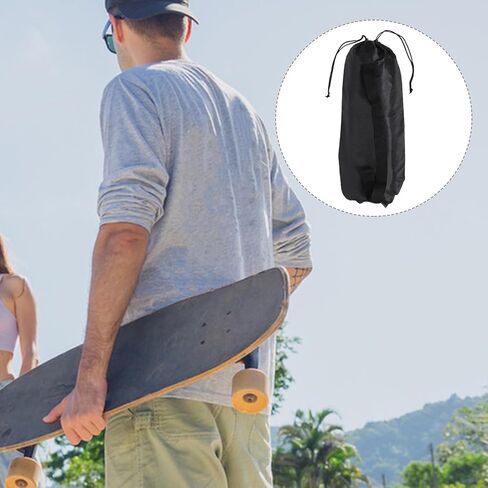 Angoily 2pcs Waterproof Longboard Dance Board Backpack Heavy Duty Skateboard Storage Bag Portable Carrying Case for Travel Sports Men in Kuwait