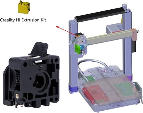 Creality Hi Extrusion Kit Extruder for Creality Hi 3D Printer Original 3D Printer Accessories Replacement Parts, High-Precision Printing in Kuwait