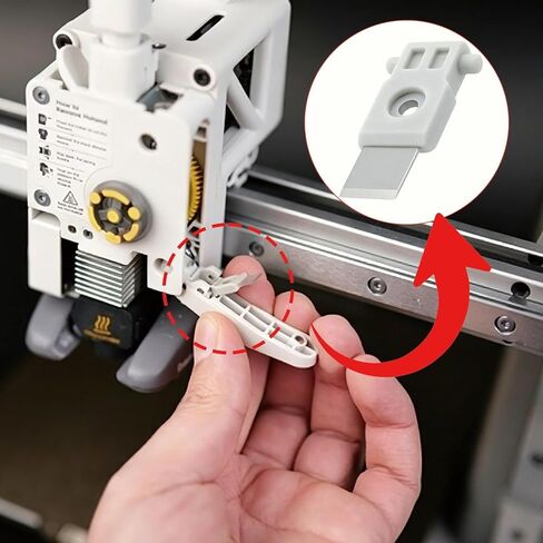 5 Pcs Replacement Filament Cutter Blade for Bambu Lab X1/P1/A1 Series 3D Printers Precision Metal Cutting Blades 3D Printer Nozzle Maintenance Parts Kit Prevent Filament Jams Compatible Accessories | filament cutter in Kuwait