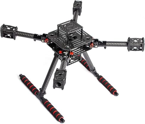 LX350 PRO 420mm Foldable Carbon Fiber Drone Frame Kit 16mm Arms Quadcopter Frame for FPV, Aerial Photography & Education, Lightweight DIY Build with Landing Gear in Kuwait