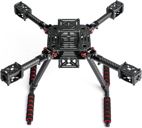 LX350 PRO 420mm Foldable Carbon Fiber Drone Frame Kit 16mm Arms Quadcopter Frame for FPV, Aerial Photography & Education, Lightweight DIY Build with Landing Gear in Kuwait