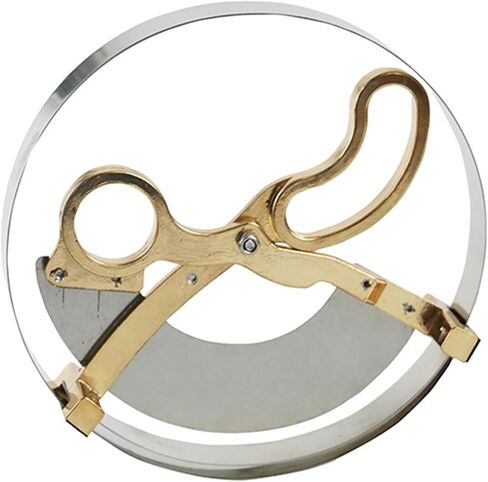 49-62cm Stainless Steel & Brass Hat Ruler Scissor Type Adult Hat Size Measuring Tools Handle Stainless Steel + Brass in Kuwait