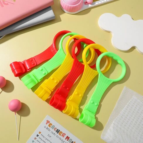6 PCS Baby Pull Up Rings: Toddler Walking Exercise Stand Up Rings for Infant Kids - Playpen Crib Walking Training Tools Baby Accessories(Gentle Color) in Saudi Arabia