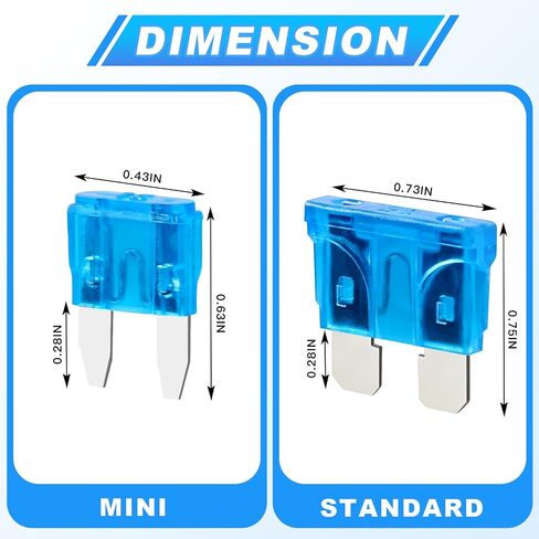 84PCS Car Fuses Assortment Kit, Standard & Mini Fuse 5A-40A | Upgraded Blade Fuses Automotive, Mixed Auto Replacement Fuses for Auto, RV, Truck, Marine Boat in Kuwait