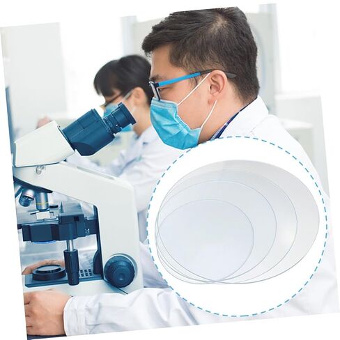Zerodeko 4Pcs Watch Glass Thickened Laboratory Glassware for Experiment Observation and Liquid Holding in Kuwait