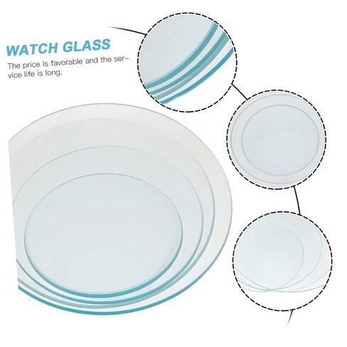Zerodeko 4Pcs Watch Glass Thickened Laboratory Glassware for Experiment Observation and Liquid Holding in Kuwait