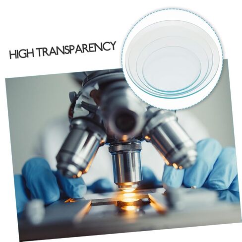 Zerodeko 4Pcs Watch Glass Thickened Laboratory Glassware for Experiment Observation and Liquid Holding in Kuwait