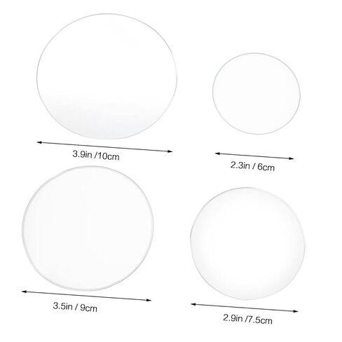 Garneck 4Pcs Thickened Watch Glass Laboratory Glass Equipment for Beaker Covers Includes and Multifunctional in Kuwait