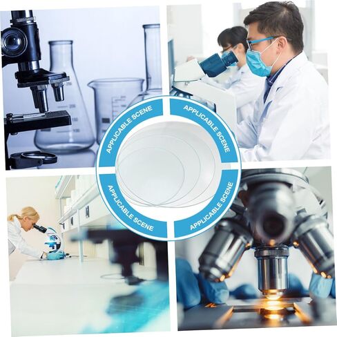 Garneck 4Pcs Thickened Watch Glass Laboratory Glass Equipment for Beaker Covers Includes and Multifunctional in Kuwait