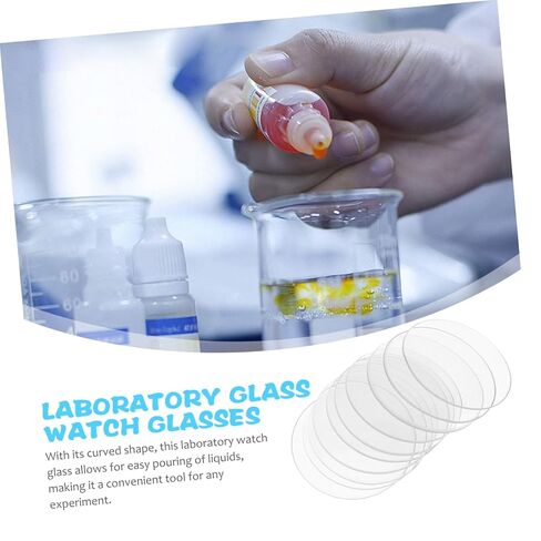BESTOYARD 10pcs Laboratory Watch Glasses Thickened Cover for Chemical Experiments and Transparent Glassware for Teaching and Research Use in Kuwait
