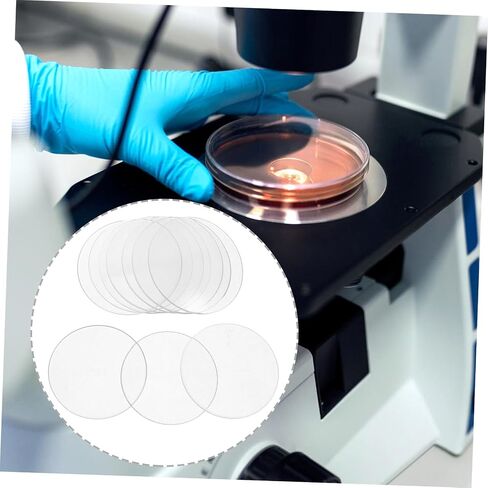 BESTOYARD 10pcs Laboratory Watch Glasses Thickened Cover for Chemical Experiments and Transparent Glassware for Teaching and Research Use in Kuwait