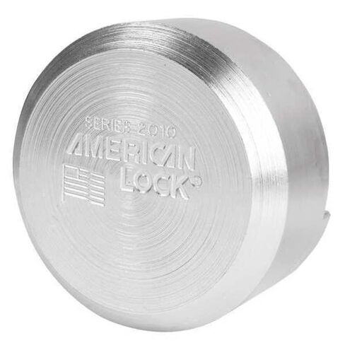 Keyed Padlock,1 23/32 in,Round,Silver in Kuwait