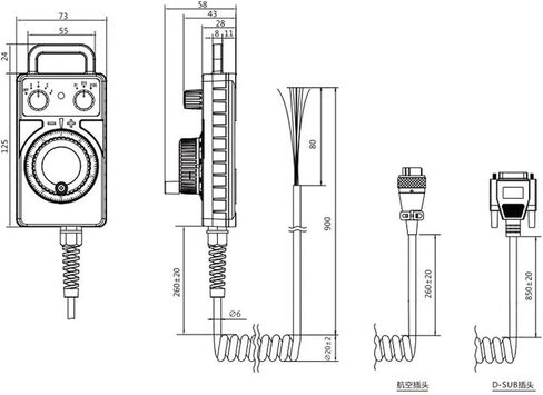 HC115/121/11D 5V/12V/24V عقارب الإلكترونية MPG 5V 100PPR مولد نبضات محمول in Kuwait