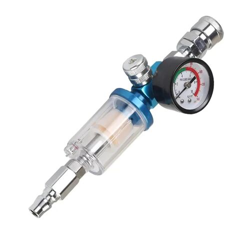 European Style 1/4'' Water Oil Separator Air Filter Moisture Trap for Compressor Spray Paint Tool Pressure Parts | AF w PF w SM w RG,1 Pcs in Kuwait