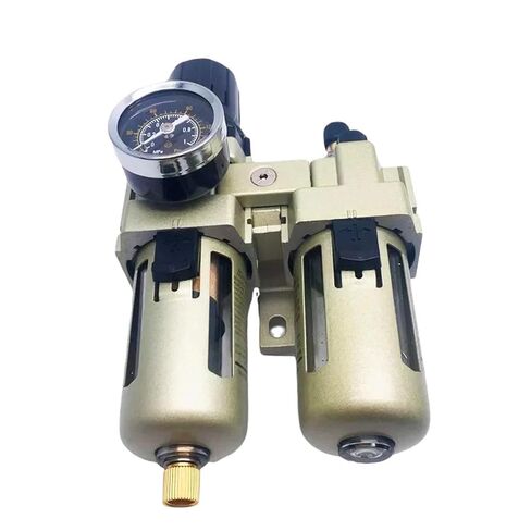 AC4010-04 G1/2 AC4010-06 G3/4 صمام تنظيم ضاغط الهواء لفاصل الزيت والماء 1 قطعة (AC4010-04، فلتر نحاسي) in Kuwait