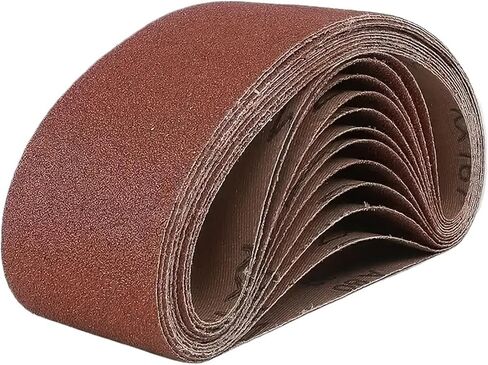 6-Piece Abrasive Belt for 3 x 21-inch Belt Machines for Woodworking, Wood Grinding, Leveling, and Metal polishing 60-400(320Grit) in Kuwait