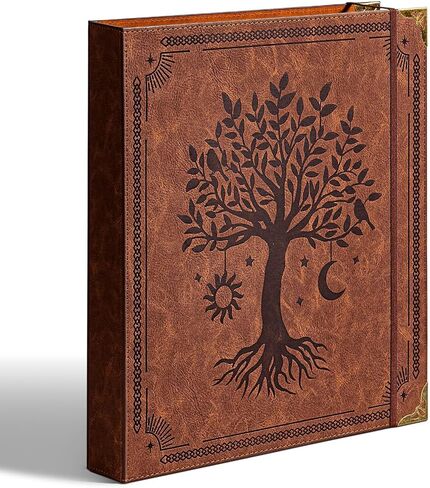 يتلاءم رابط حلقة من الجلد D 8.5 "x11" ورق الحرف ، و 2 بوصة من EZD Ring Binders يحمل 550 ورقة ، وورق مفكرة منظم أوراق فضفاضة مع جيوب داخلية ، والشجرة الخضراء in Kuwait