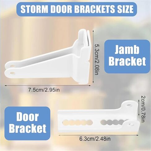 Door Closer Bracket,Repair Jamb for Screen Replacement Parts Kits in Kuwait
