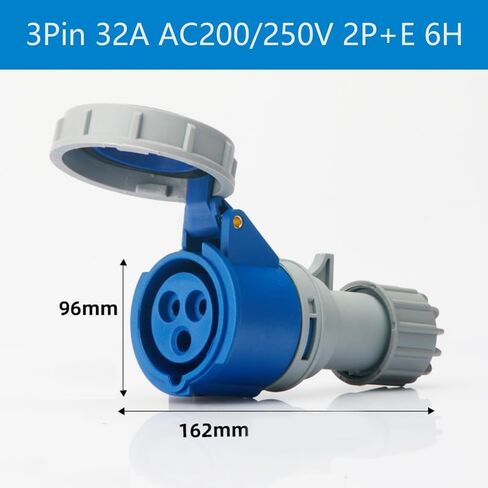1Set مقاوم للماء موصل صناعي التوصيل المقبس IEC60309 3Pin 32A 200V-250V 2P + E 6H IP67 مجموعة نشاط توصيل الطاقة للطيران والصناعة in Kuwait