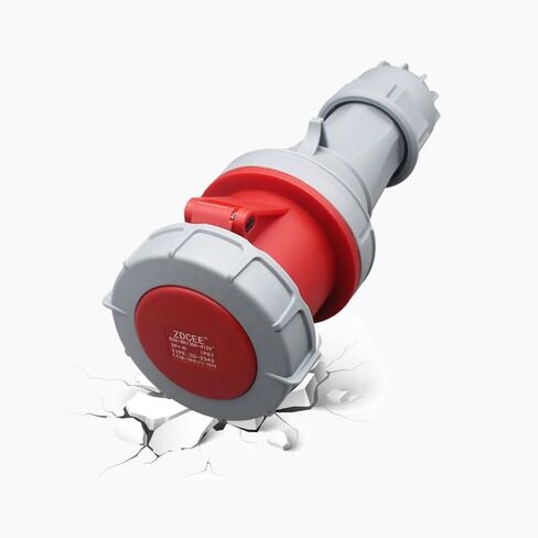 1Set مقاوم للماء موصل صناعي التوصيل المقبس IEC60309 3Pin 32A 200V-250V 2P + E 6H IP67 مجموعة نشاط توصيل الطاقة للطيران والصناعة in Kuwait