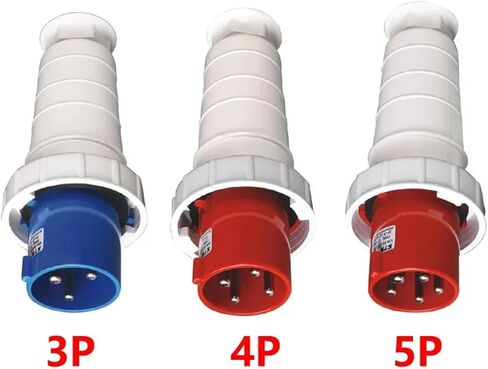 63A Industrial Plug and Socket 3P/4P/5Pin Electrical Connector IP67 Wall Mounted Male&Female(4P 63A Coupler) in Kuwait