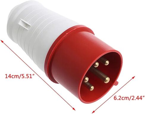 32 Amp 5pin Industrial Plug 240-415V Weatherproof IP44 3P+N+E 32A in Kuwait