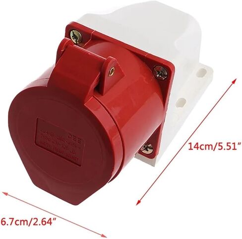 32 Amp 5pin Industrial Plug 240-415V Weatherproof IP44 3P+N+E 32A in Kuwait