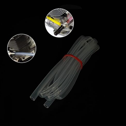 1pc RC زيت أنابيب زيت خرطوم أنبوب الوقود السيليكون لخط زيت RC شاحنة شاحنة القارب DIY أجزاء لعبة (2.5 × 5 مم شفافة) in Kuwait