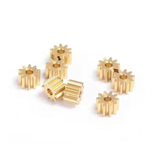 0.5M 2M 9/10/11/12/13/14/15/16/17/18/19 Teeth 0.5mod Gear Rack Copper Steel Pinion 10Pcs(0.5M 13 Teeth) in Kuwait