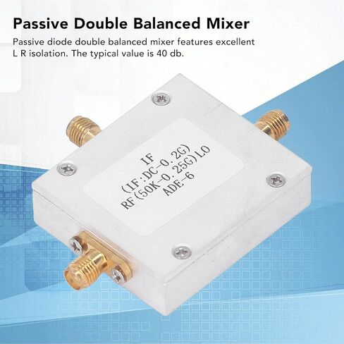 Passive Double Balanced Mixer,High Linearity Frequency Transducers Conversion Module Diode Double Balanced Mixer for RF Circuits Testing in Kuwait