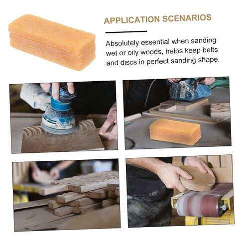 POPETPOP 1pc Abrasive Belt Cleaner Rubber Grip Tape Cleaning Tool for Skateboards Eraser Block for Sandpaper for Oily Woods in Kuwait