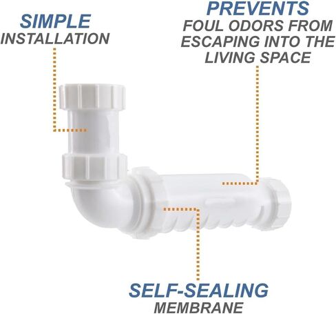 RP-2094 RV Waterless Trap Sanitary Waste Valve Kit 1.5" RV Camper Plumbing in Kuwait
