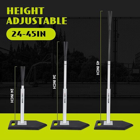 Professional Baseball Batting Tee – Adjustable Pro Hitting Tee for Baseball & Softball with Weighted Base,24-46 inches in Kuwait
