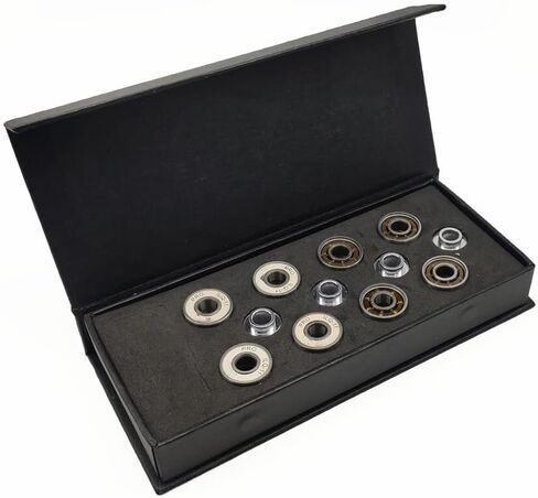 محامل 16 قطعة المهنية ILQ-11 608RS حذاء تزلج بعجلات تحمل لعجلة التزلج 7 حبات الكروم الصلب مشحم in Kuwait