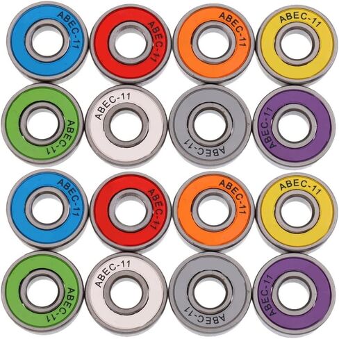 Bearings 16Pcs 608 Skateboard Stunt Scooter Inline ABEC-11 Wear Resistant in Kuwait