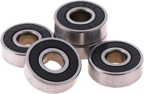 Bearings 5pcs 608 2RS Inline Roller Skate Wheel Bearing 8x22x7mm Skateboard Red Sealed Shaft ABEC-9(Black) in Kuwait