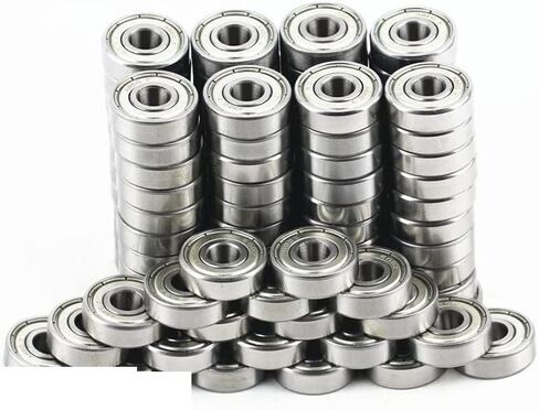 608zz Bearings for Stunt Kick Scooter Inline Roller Skates Skateboard Children Waveboard Bicycle Drift Board 8x22x7mm(100pcs Carbon Steel) in Kuwait