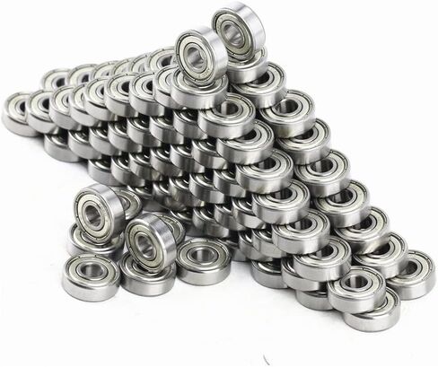 608zz Bearings for Stunt Kick Scooter Inline Roller Skates Skateboard Children Waveboard Bicycle Drift Board 8x22x7mm(100pcs Carbon Steel) in Kuwait