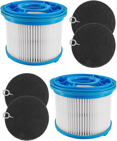 طقم مرشحات مكنسة 4039 مناسب لمكنسة Bissell PowerClean FurGuard 280W FurFinder 200W اللاسلكية ذاتية الوقوف، ومرشحان رئيسيان و4 مرشحات مسبقة in Kuwait