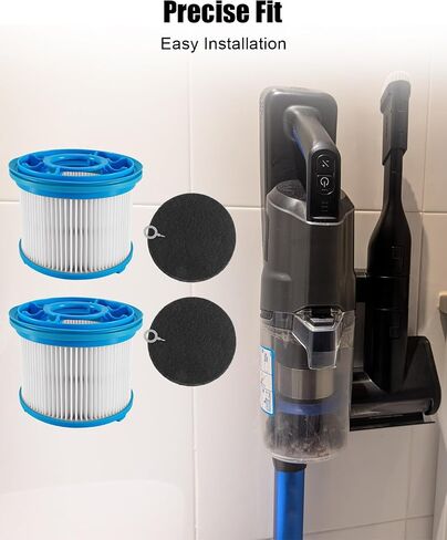 طقم مرشحات مكنسة 4039 مناسب لمكنسة Bissell PowerClean FurGuard 280W FurFinder 200W اللاسلكية ذاتية الوقوف، ومرشحان رئيسيان و4 مرشحات مسبقة in Kuwait