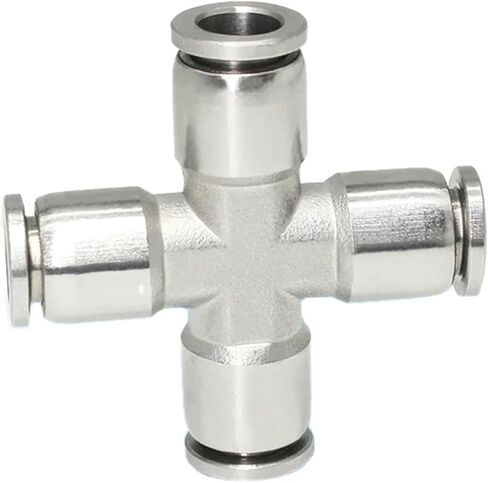 304 الفولاذ المقاوم للصدأ PE/PM/PU/PV/PY/PZA/LSA/PKM 4/6 مللي متر خرطوم هوائي اقتران معدني موصل الأنابيب 1 قطعة (PM ، 6 مللي متر) in Kuwait
