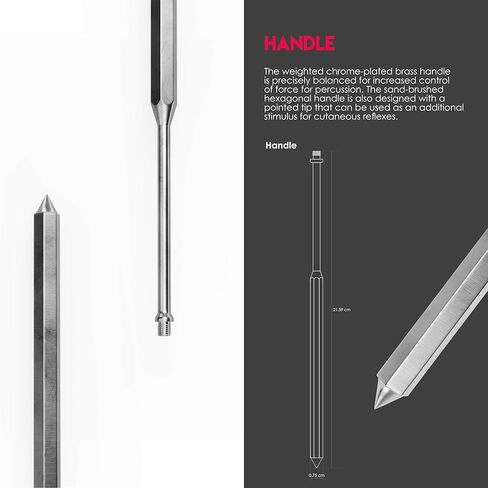 MDF Instruments Babinski Neurological Reflex Hammer with Pointed tip for Superficial responses + MDF LUMiNiX Illuminator Medical Professional Diagnostic Penlight in Kuwait